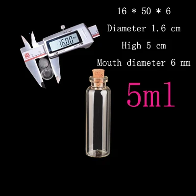 wholesale 50pcs/lot 5ml (16*50*6mm) Glass Bottles mini glass bottle cork glass vials Wishing Creative sealed bottle
wholesale 50pcs/lot 5ml (16*50*6mm) Glass Bottles mini glass bottle cork glass vials Wishing Creative sealed bottle