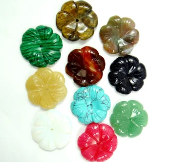 Natural Stone Turquoises Quartz crystal lapis tiger eye Flower pendant for diy Jewelry making necklace Accessories
Natural Stone Turquoises Quartz crystal lapis tiger eye Flower pendant for diy Jewelry making necklace Accessories