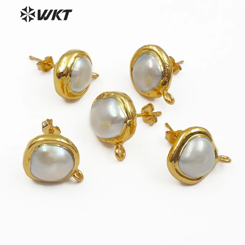 JF301 Natural Freshwater Pearl Earring Finding 10MM Round Shape Pearl For Women Making Dainty Jewelry Earring Back
JF301 Natural Freshwater Pearl Earring Finding 10MM Round Shape Pearl For Women Making Dainty Jewelry Earring Back