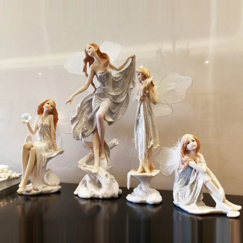European Flower Fairy figurines Resin Angel Miniature Sculpture Arts and Crafts fairy garden Home Decoration Wedding Gifts
European Flower Fairy figurines Resin Angel Miniature Sculpture Arts and Crafts fairy garden Home Decoration Wedding Gifts