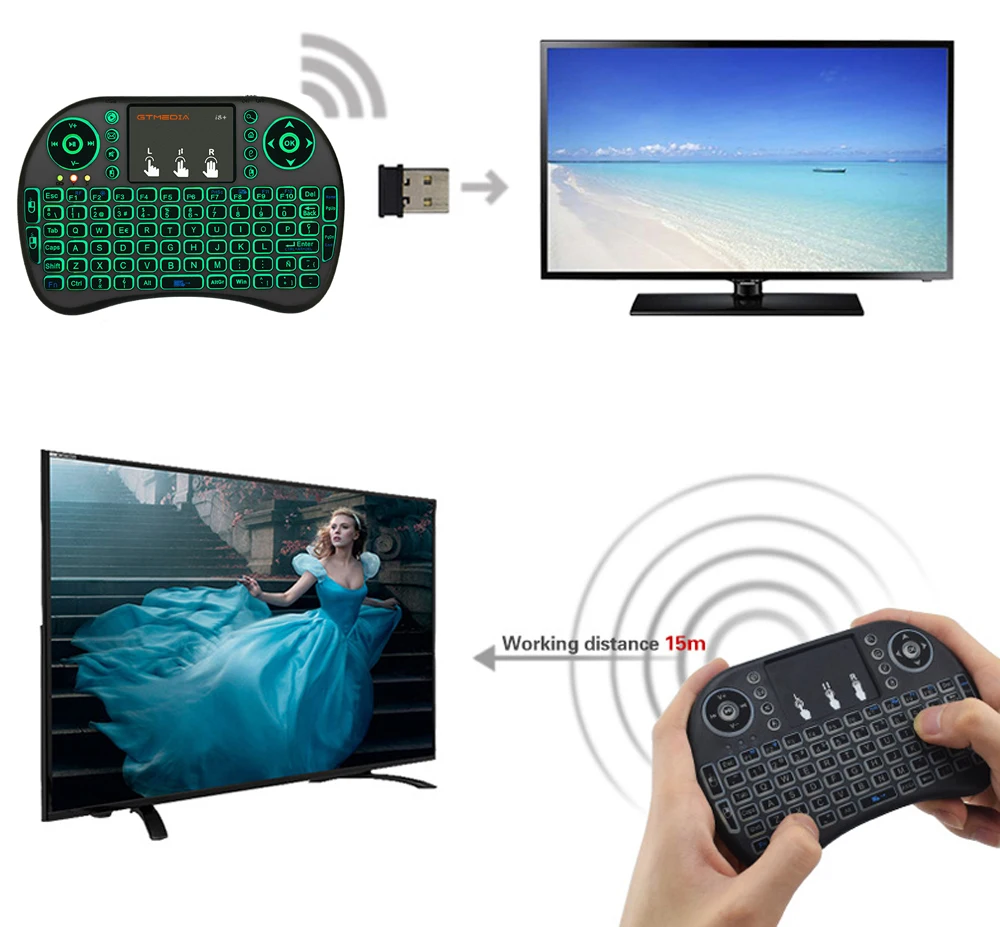 Original i8 Spanish English Hebrew Version i8+ 2.4GHz Wireless Keyboard Air Mouse Touchpad Handheld for Android TV BOX Mini PC
Original i8 Spanish English Hebrew Version i8+ 2.4GHz Wireless Keyboard Air Mouse Touchpad Handheld for Android TV BOX Mini PC