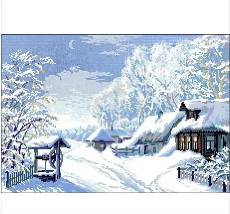 Embroidery Package First Class Cross Stitch Kits Winter Scenery Tree Snow House Best Choice Factory Direct Sell
Embroidery Package First Class Cross Stitch Kits Winter Scenery Tree Snow House Best Choice Factory Direct Sell