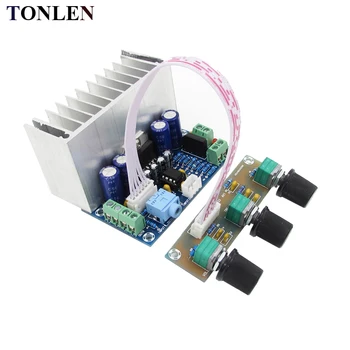 

TONLEN TDA7377 Audio Power Amplifier Board 2.1 Channel 20W*2 + 30W AC/DC12-15V Stereo AMP Module High Power Amplifiers Board