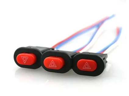 1x Motorcycle Switch Hazard Light Switch Button Double Flash Warning Emergency Lamp Signal Flasher with 3 Wires Built-in Lock
1x Motorcycle Switch Hazard Light Switch Button Double Flash Warning Emergency Lamp Signal Flasher with 3 Wires Built-in Lock