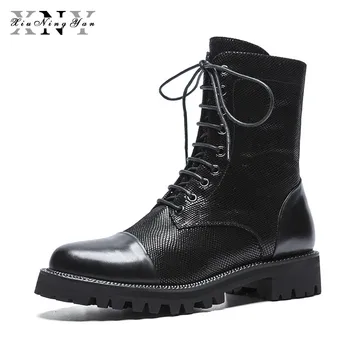 XiuNingYan Genuine Leather Shoes Women Ankle Boots Autumn Thick High Heel Martin Boots Handmade Sheepskin Women's Shoes Black
XiuNingYan Genuine Leather Shoes Women Ankle Boots Autumn Thick High Heel Martin Boots Handmade Sheepskin Women's Shoes Black