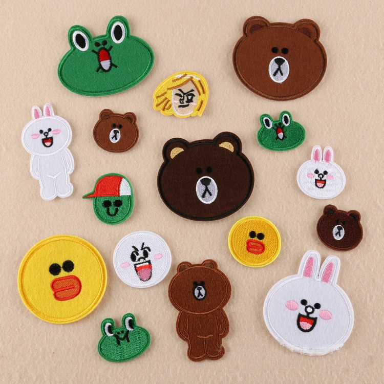 Lovely Cartoon Bear Rabbit Frog Duck Iron on Patches for Kids clothes Embroidered Fiber Sticker applique Badge accessories
Lovely Cartoon Bear Rabbit Frog Duck Iron on Patches for Kids clothes Embroidered Fiber Sticker applique Badge accessories