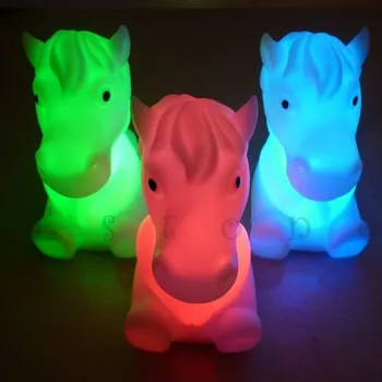 New Christmas Cute Horse Shape 7 Color Change Decoration LED Lamp Night Light 2018
New Christmas Cute Horse Shape 7 Color Change Decoration LED Lamp Night Light 2018