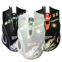 Silent Frosted Ergonomics 2400dpi Adjustment USB 6D Wired Optical font b Computer b font Gaming font