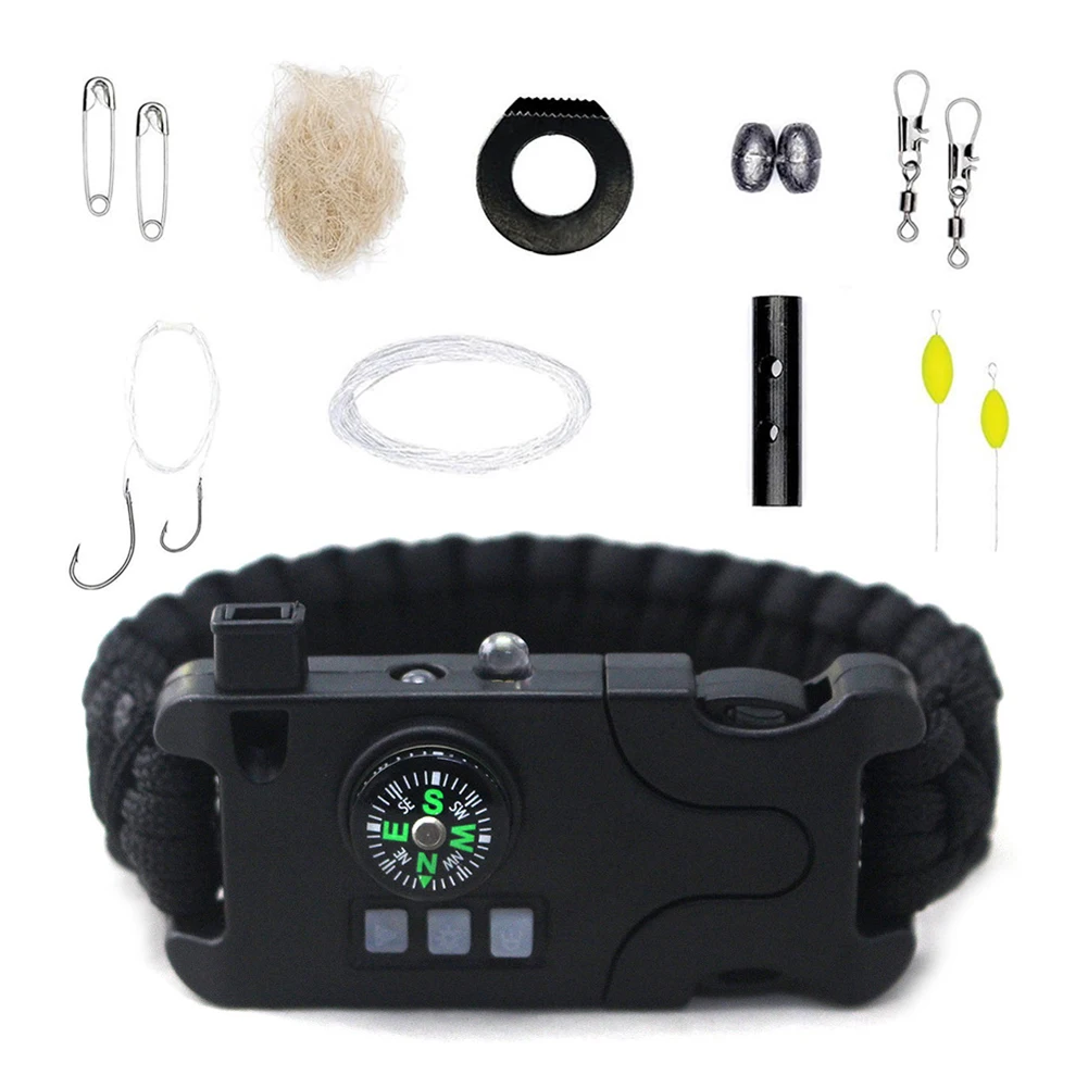 Function 7 in 1 Usb rechargeable outdoor SOS remote rescue parachute flashlight lifesaving woven survival bracelet for Hunting
Function 7 in 1 Usb rechargeable outdoor SOS remote rescue parachute flashlight lifesaving woven survival bracelet for Hunting