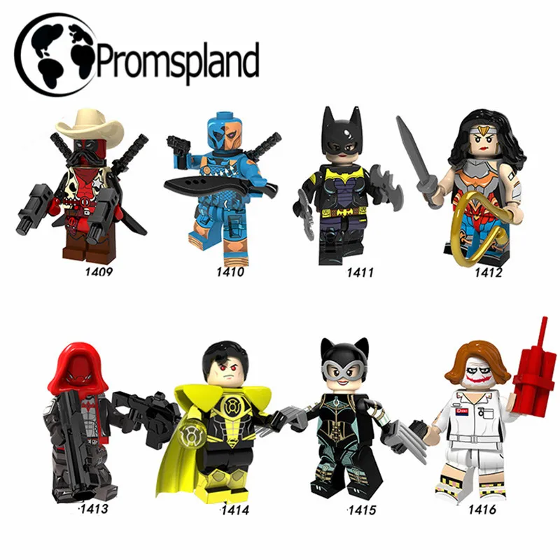 8pcs Super Hero Mini Figure Toys Deathstroke/Catwoman/Deadpool/Joker Building Blocks Compatible With LegoINGlys Toy 4.5cm
8pcs Super Hero Mini Figure Toys Deathstroke/Catwoman/Deadpool/Joker Building Blocks Compatible With LegoINGlys Toy 4.5cm