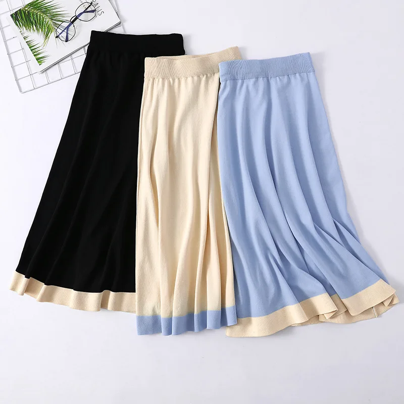 2019 New Summer Thin Knitted Skirts Elastic High Waist Midi Pleated Skirt Womens Knit Long Skirt Elegant Saias Femininas Faldas
2019 New Summer Thin Knitted Skirts Elastic High Waist Midi Pleated Skirt Womens Knit Long Skirt Elegant Saias Femininas Faldas