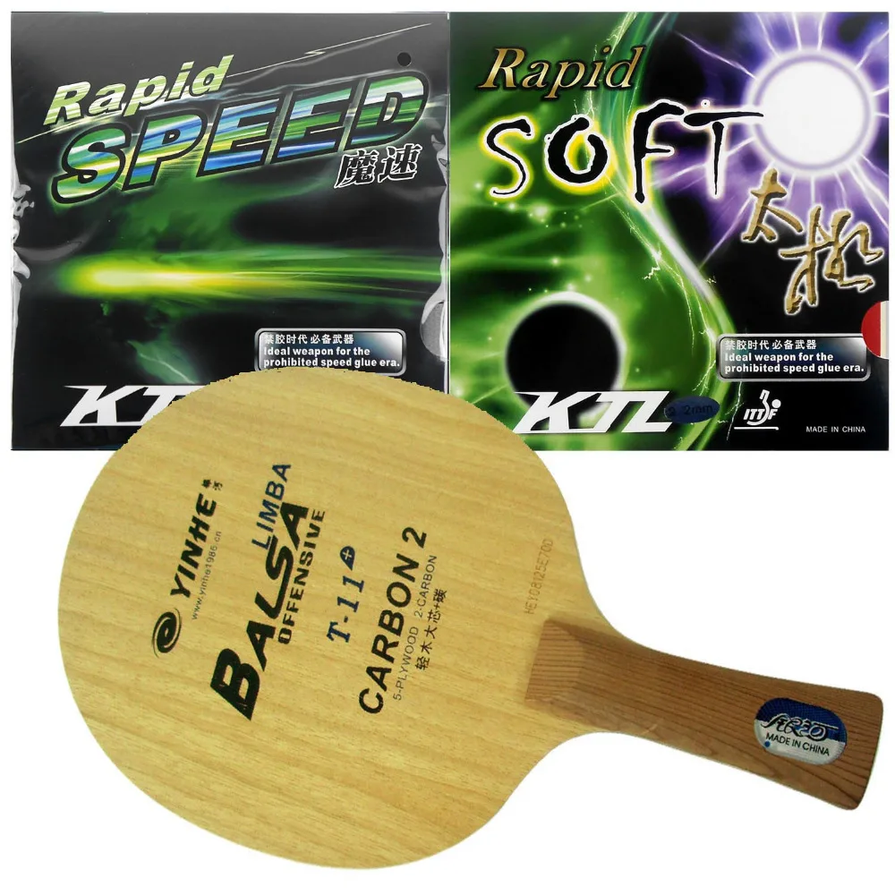 Galaxy YINHE T-11+ T11+ Table Tennis Blade With KTL Rapid SPEED / Rapid SOFT Rubbers With SpongeShakehand long FL
Galaxy YINHE T-11+ T11+ Table Tennis Blade With KTL Rapid SPEED / Rapid SOFT Rubbers With SpongeShakehand long FL