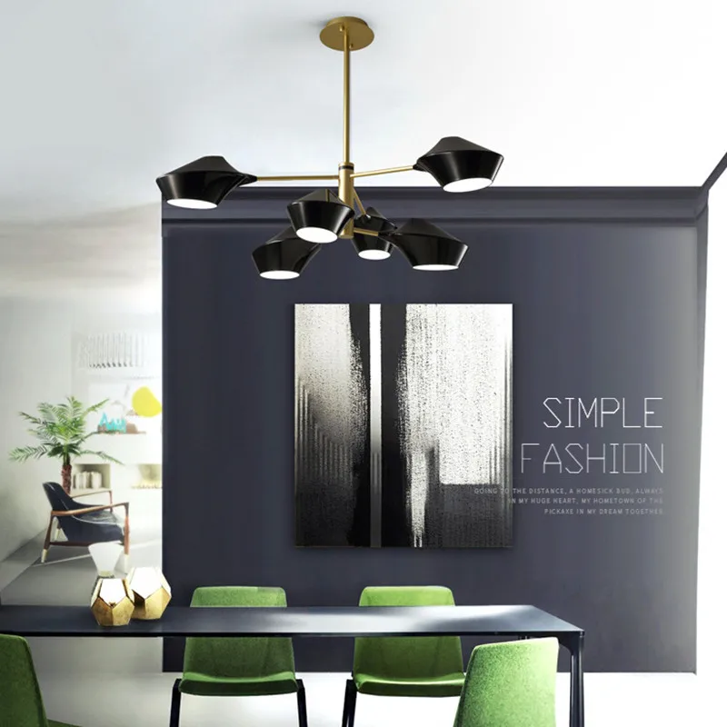 Nordic Creative LED Chandelier Living Room Loft Dinner Bedroom Hotel Decroration Hanging Light Fixtures Electroplating Rotatable
Nordic Creative LED Chandelier Living Room Loft Dinner Bedroom Hotel Decroration Hanging Light Fixtures Electroplating Rotatable