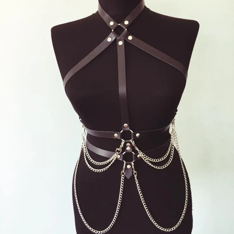 Leather Belts For Women Collar Bondage Chain Belt Pastel Goth Sexy Erotico Suspenders Garter
Leather Belts For Women Collar Bondage Chain Belt Pastel Goth Sexy Erotico Suspenders Garter