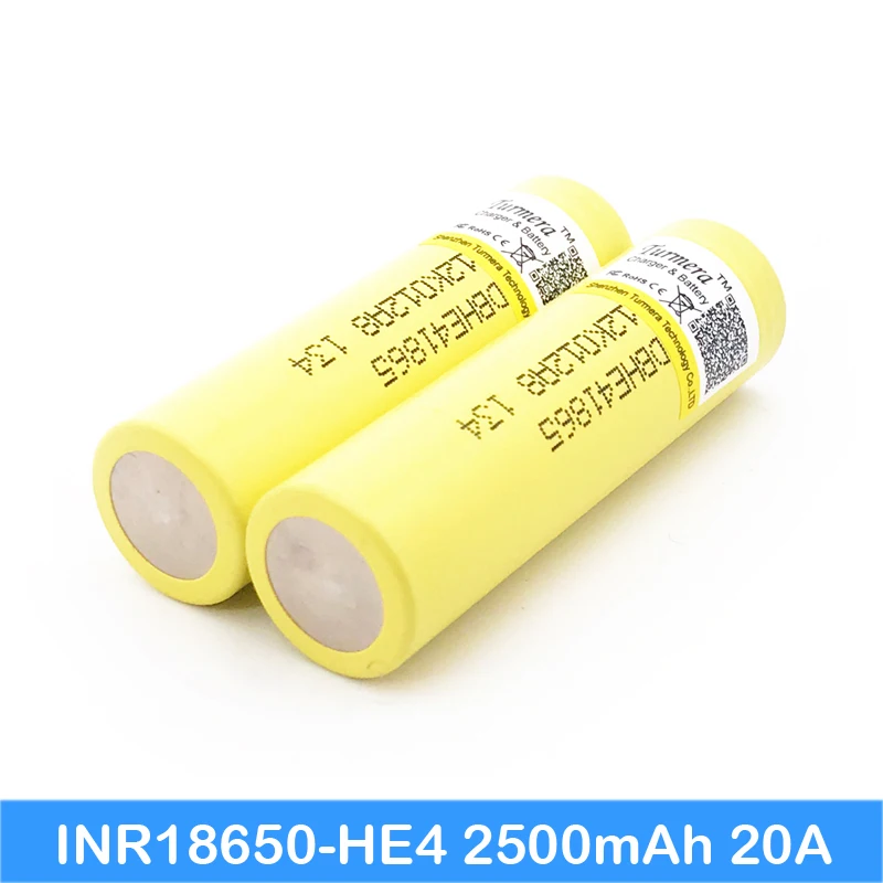 New Original HE4 2500mAh Li-lon Battery 18650 3.7V Power Rechargeable batteries Max 20A,35A discharge For E-cigarette power tool
New Original HE4 2500mAh Li-lon Battery 18650 3.7V Power Rechargeable batteries Max 20A,35A discharge For E-cigarette power tool