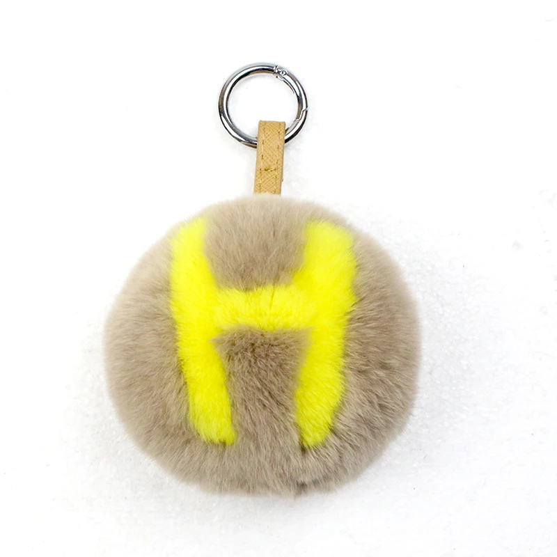 A-Z Letters Real Rabbit Fur Small 10Cm Ornament*