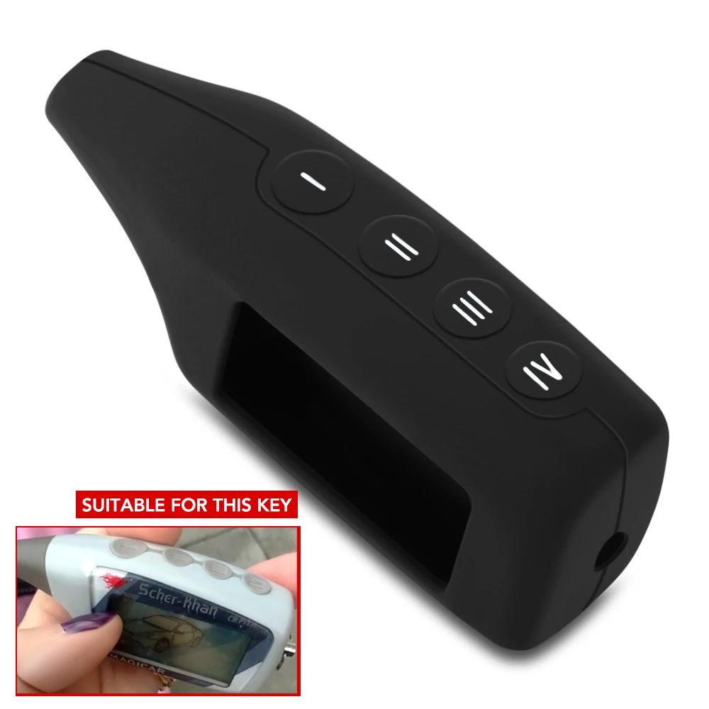 M5 Silicone Key Case for Scher-khan Magicar 5 6 M6 Russia Version Two Way Car Alarm LCD Remote Controller Shell Cover
M5 Silicone Key Case for Scher-khan Magicar 5 6 M6 Russia Version Two Way Car Alarm LCD Remote Controller Shell Cover