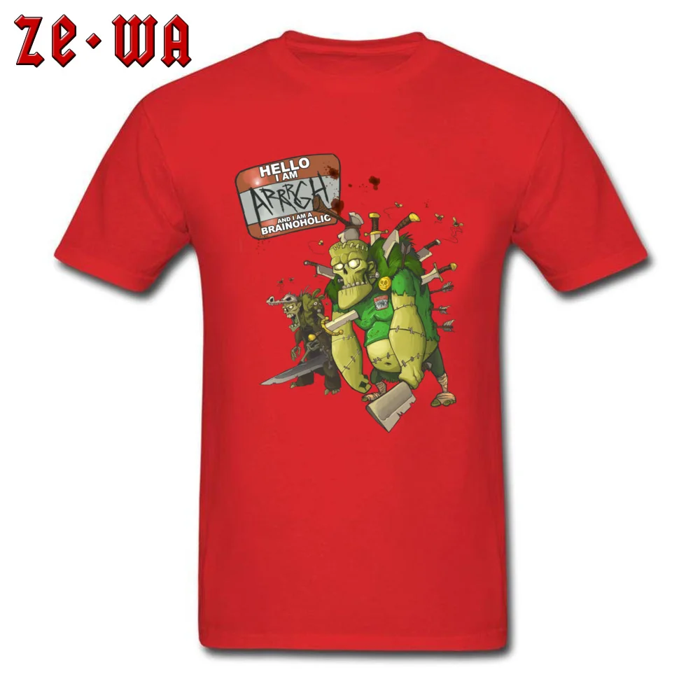 Brainoholic Casual T Shirt for Men 100% Cotton Fabric Thanksgiving Day T Shirt T-shirts Short Sleeve On Sale Round Collar Brainoholic red