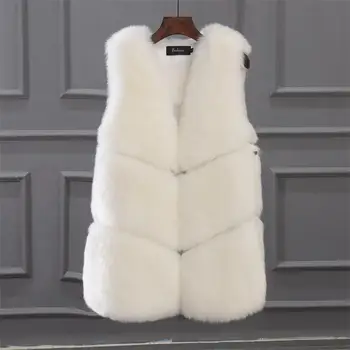 Imitation Long Fox Fur Vest 2018 New Faux Fur Vest Women Thick Warm Winter Faux Vest Black Grey Long Thicker Faux Fur Coat Woman
Imitation Long Fox Fur Vest 2018 New Faux Fur Vest Women Thick Warm Winter Faux Vest Black Grey Long Thicker Faux Fur Coat Woman