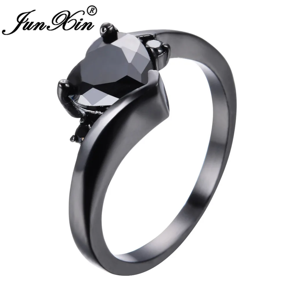 JUNXIN Female Male Black Zircon Stone Ring Black Gold Filled Wedding Party Engagement Heart Shape Rings Fashion Jewelry Anillos
JUNXIN Female Male Black Zircon Stone Ring Black Gold Filled Wedding Party Engagement Heart Shape Rings Fashion Jewelry Anillos