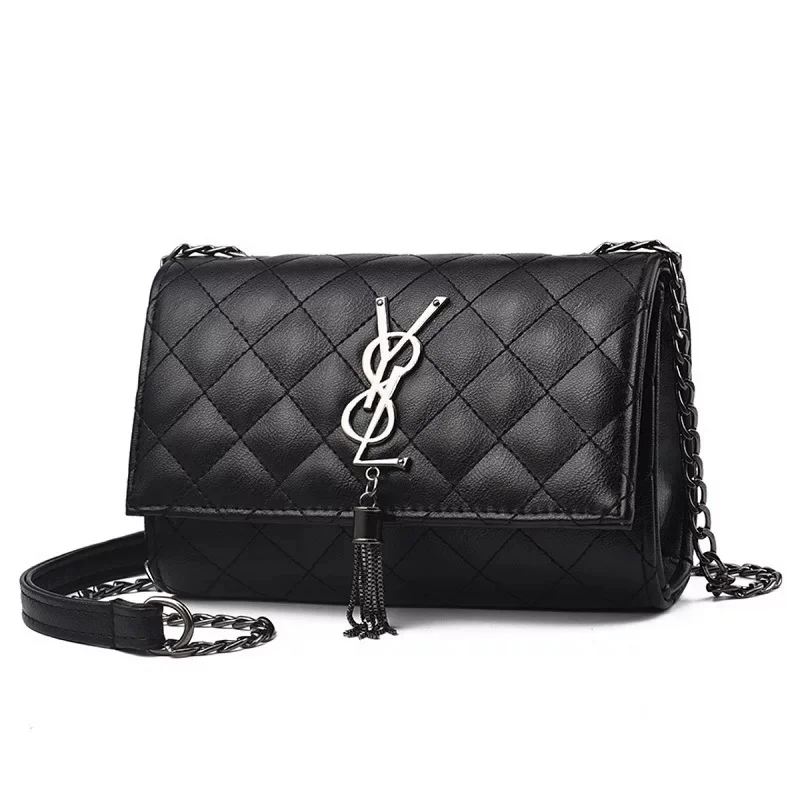 2019 luxury handbag women's bag designer lacing chain single-shoulder slanting black women's bag fashion trend
2019 luxury handbag women's bag designer lacing chain single-shoulder slanting black women's bag fashion trend