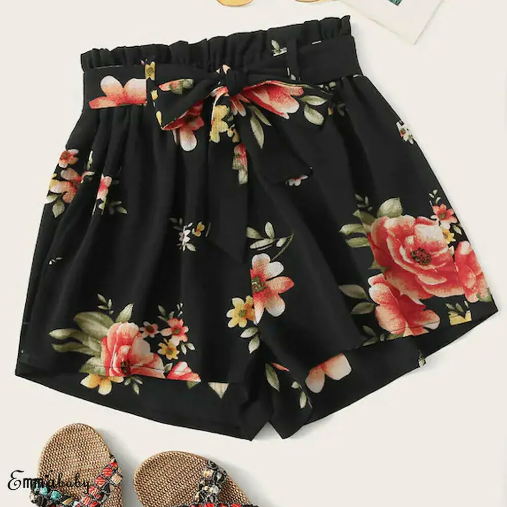 Hirigin Women Shorts Chiffon Elastic Waist Lace Up Floral Loose Shorts High Waist Bow Tie Belted Beach Flower Print Shorts
Hirigin Women Shorts Chiffon Elastic Waist Lace Up Floral Loose Shorts High Waist Bow Tie Belted Beach Flower Print Shorts
