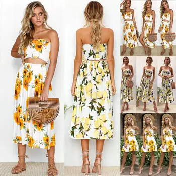 Off Shoulder Two Piece Set For Women 2018 Summer Draped Crop Top + Floral Skirt Sweet 2 Piece Set Summer Dropshipping Fits
Off Shoulder Two Piece Set For Women 2018 Summer Draped Crop Top + Floral Skirt Sweet 2 Piece Set Summer Dropshipping Fits
