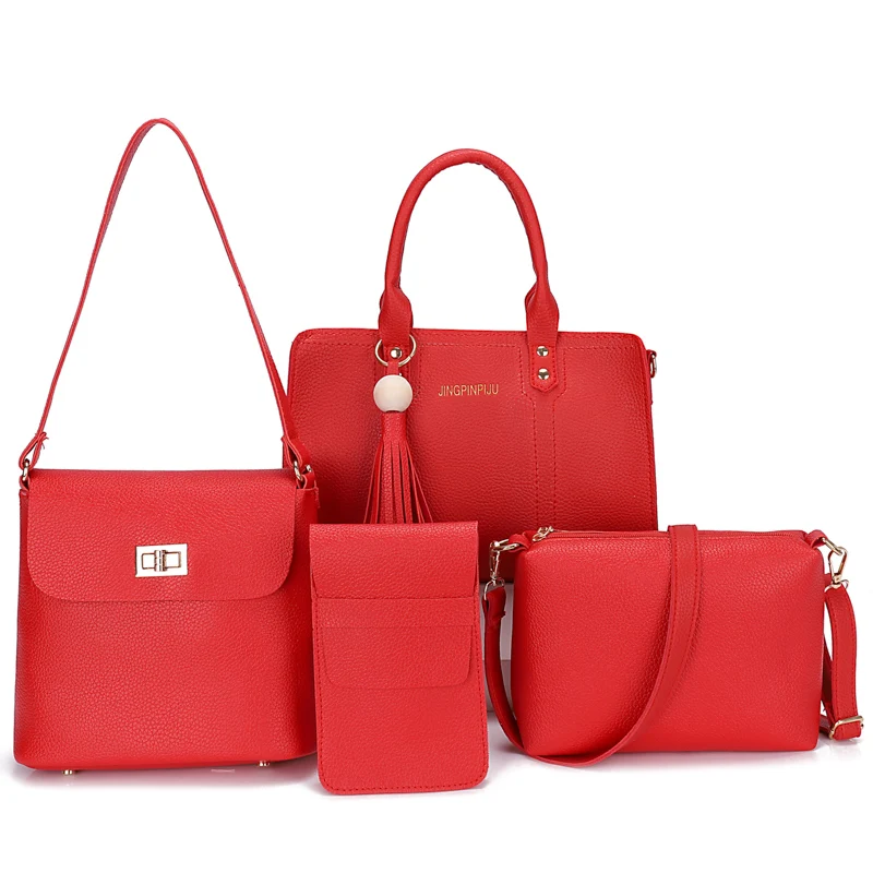 Bags for women new style fashion simple shoulder bag women's handbags shoulder bag tote composite bag 4 pcs/set
Bags for women new style fashion simple shoulder bag women's handbags shoulder bag tote composite bag 4 pcs/set