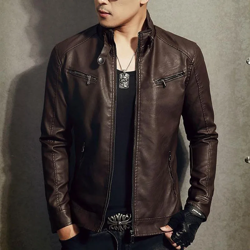 Men Genuine Leather Jacket Zipper 2019 New Arrival Autumn Slim Short Male Moto Sheepskin Leather Jacket Biker Teenage Boy Spring
Men Genuine Leather Jacket Zipper 2019 New Arrival Autumn Slim Short Male Moto Sheepskin Leather Jacket Biker Teenage Boy Spring