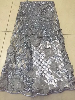 Nigerian Lace Fabrics For Wedding 2018 African French Lace Fabric High Quality 3D Lace with 3 D Flowers ,Grey Lace Applique
Nigerian Lace Fabrics For Wedding 2018 African French Lace Fabric High Quality 3D Lace with 3 D Flowers ,Grey Lace Applique