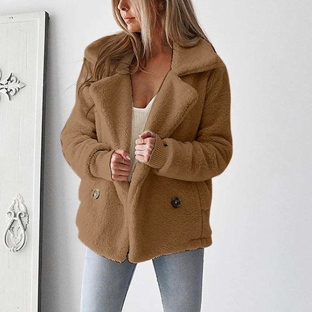 Women Winter Warm Soft Jackets Plush coat Plus Size High Quality Outwear Pocket Casual Solid Female casaco feminino FB
Women Winter Warm Soft Jackets Plush coat Plus Size High Quality Outwear Pocket Casual Solid Female casaco feminino FB