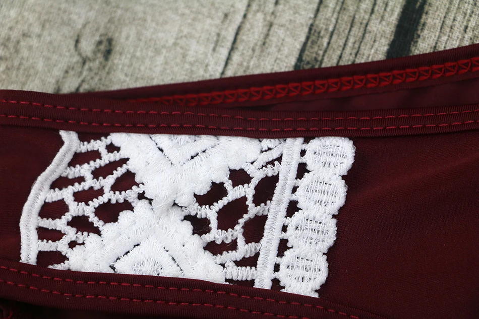 2017 Sexy Halter Crochet Lace Bikini High Neck Swimsuit Women Swimwear Bathing Suits Brazilian Biquini Maillot de Bain Black 15 2017 Sexy Halter Crochet Lace Bikini High Neck Swimsuit Women Swimwear Bathing Suits Brazilian Biquini Maillot de Bain Black 15