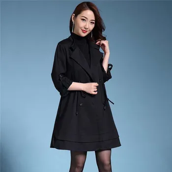 Plus size S-4XL 2017 Trench coat women o-Neck jacquard outerwear dobby women's trenches mother cloth Flower coat trenches
Plus size S-4XL 2017 Trench coat women o-Neck jacquard outerwear dobby women's trenches mother cloth Flower coat trenches