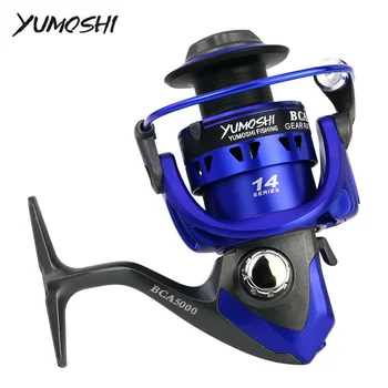 

YUMOSHI GCA/BCA NEW Spinning Fishing Reel For Fresh/Salt Water Carp Casting Baitcasting Baiting Metal Spool Fishing Tackle Reels