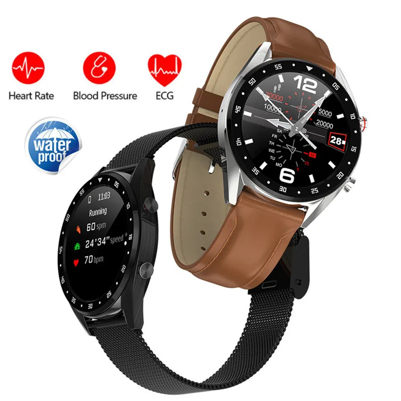 L7 Bluetooth Smart Watch Men ECG+PPG HRV Heart Rate Blood Pressure Monitor IP68 Waterproof Smart Bracelet Android IOS
L7 Bluetooth Smart Watch Men ECG+PPG HRV Heart Rate Blood Pressure Monitor IP68 Waterproof Smart Bracelet Android IOS