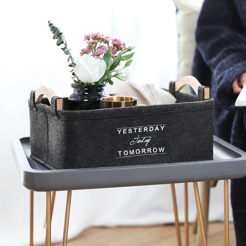 Nordic Yesterday, Today, Tomorrow Storage Basket With Handles 10 Nordic Yesterday, Today, Tomorrow Storage Basket with Handles Best Children's Lighting & Home Decor Online Store