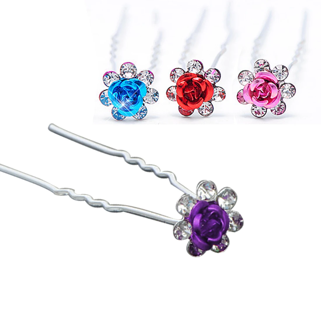 Top Sell 1 Pc Women Bridal Wedding Crystal Diamante Flower Rose Hairpin Clip Barrettes Sticks Hair Braider Styling Tools
Top Sell 1 Pc Women Bridal Wedding Crystal Diamante Flower Rose Hairpin Clip Barrettes Sticks Hair Braider Styling Tools
