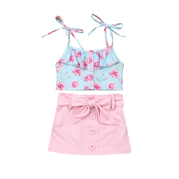 Toddler Kids Baby Girls Clothes Princess 2Pcs Sets Floral Ruffle Straps Tank Crop Tops+Tutu Lace Up Skirts Children Cute Outfit
Toddler Kids Baby Girls Clothes Princess 2Pcs Sets Floral Ruffle Straps Tank Crop Tops+Tutu Lace Up Skirts Children Cute Outfit