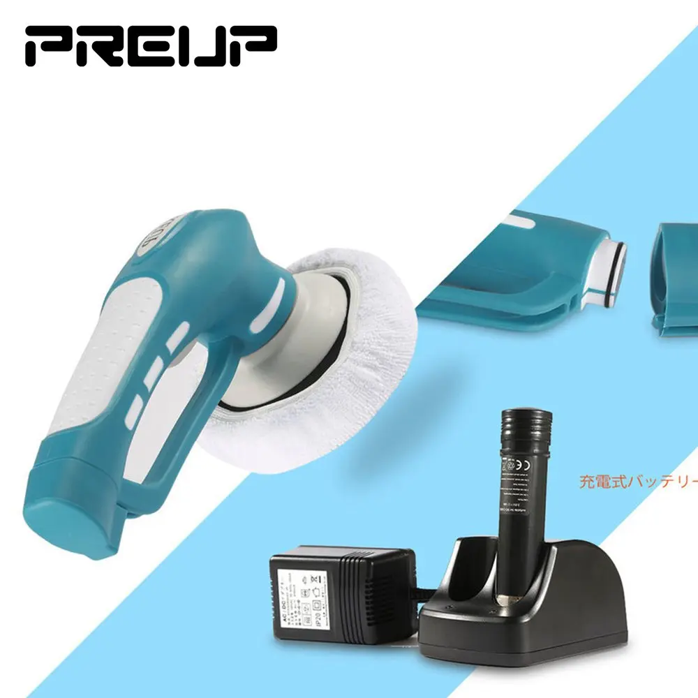 Multi-function Handheld Ergonomic Soft Rubber Handle 3 Brush Powerful Rechargeable Battery Electric Cordless Car Polisher
Multi-function Handheld Ergonomic Soft Rubber Handle 3 Brush Powerful Rechargeable Battery Electric Cordless Car Polisher