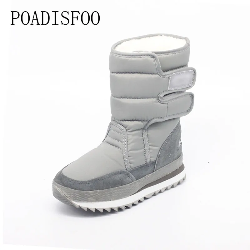 Image 2017 Christmas Gifts Winter Women Mans Boots Snow Boots Shoes For  Santa Claus White Snow Color Plus Size USA Hot .ZYMY xz 29