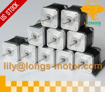 US& EU Free shipping 10PCS Nema17 Stepper Motor 17HS4401N 4000g.cm 1.7A 40mm 2Phase FOR 3D printer DIY LONGS MOTOR
US& EU Free shipping 10PCS Nema17 Stepper Motor 17HS4401N 4000g.cm 1.7A 40mm 2Phase FOR 3D printer DIY LONGS MOTOR