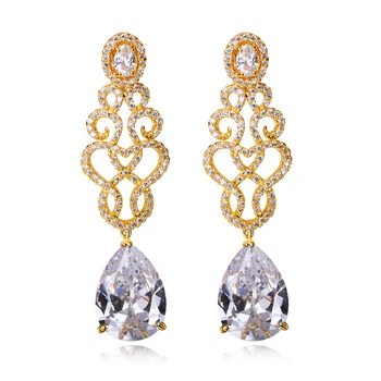 Earrings for women with Cubic zircon luxury water drop big color stone Drop Earring wedding earrings Free shipment
Earrings for women with Cubic zircon luxury water drop big color stone Drop Earring wedding earrings Free shipment