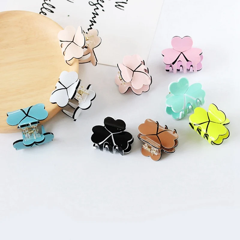 1PC Acrylic Women Mini Four Leaf Clover Hairpins Colorful Hair Claws Clips Clamp Barrettes Hair Pins Styling Tools Accessories
1PC Acrylic Women Mini Four Leaf Clover Hairpins Colorful Hair Claws Clips Clamp Barrettes Hair Pins Styling Tools Accessories