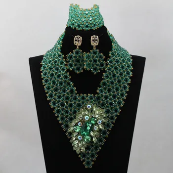 Green African Beads Jewelry Set Romantic Wedding Jewelry Set Unique Nigerian Design Free Shipping hx193
Green African Beads Jewelry Set Romantic Wedding Jewelry Set Unique Nigerian Design Free Shipping hx193