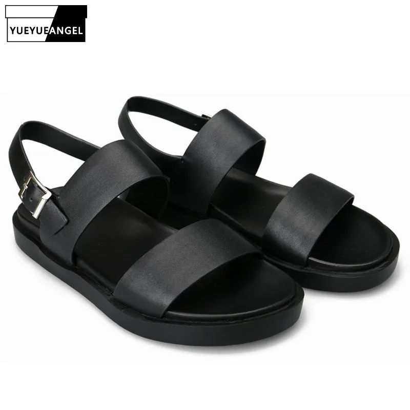 European Summer Casual Ankle Buckle Beach Sandals Classic Genuine Leather Platform Shoes Male Antiskid Leisure Flats Slippers
European Summer Casual Ankle Buckle Beach Sandals Classic Genuine Leather Platform Shoes Male Antiskid Leisure Flats Slippers