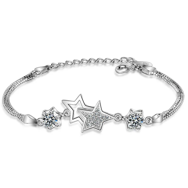 XIYANIKE New Simple Fashion Five-pointed Star Bracelets Bracelets Silver-color Adjustable Bracelet Bracelet For Women VBS4098
XIYANIKE New Simple Fashion Five-pointed Star Bracelets Bracelets Silver-color Adjustable Bracelet Bracelet For Women VBS4098