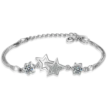 XIYANIKE New Simple Fashion Five-pointed Star Bracelets Bracelets Silver-color Adjustable Bracelet Bracelet For Women VBS4098
XIYANIKE New Simple Fashion Five-pointed Star Bracelets Bracelets Silver-color Adjustable Bracelet Bracelet For Women VBS4098