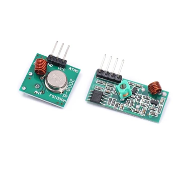 2PCS/1set New 433.92MHZ super regeneration module wireless transmitter module burglar alarm transmitter receiver SR433
2PCS/1set New 433.92MHZ super regeneration module wireless transmitter module burglar alarm transmitter receiver SR433