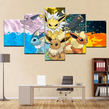 5 panel HD printed oil painting cartoon Pokemon poster canvas art home decor wall art pictures for living room decor
5 panel HD printed oil painting cartoon Pokemon poster canvas art home decor wall art pictures for living room decor