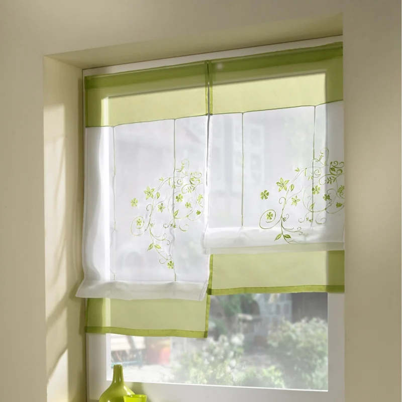 Pastoral CurtainsEmbroidery Short Roman Sheer Window Curtain Kitchen Living Room Embroidered Garden Can Lift Wear Bar
Pastoral CurtainsEmbroidery Short Roman Sheer Window Curtain Kitchen Living Room Embroidered Garden Can Lift Wear Bar